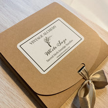 Load image into Gallery viewer, White sage sacred herb smudge bundle gift box by Vintage Alchemy
