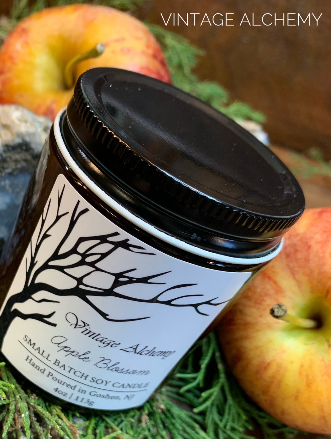 apple blossom soy candle