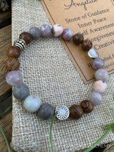 Load image into Gallery viewer, angelite and wood bracelet
